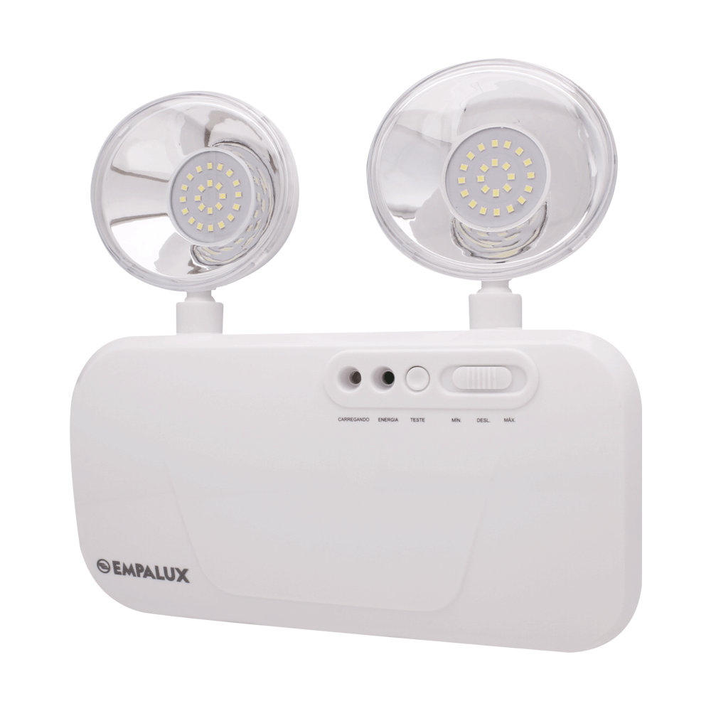 Iluminação de Emergência 2 Faróis 9,6W Bivolt 6.500K – IE34821