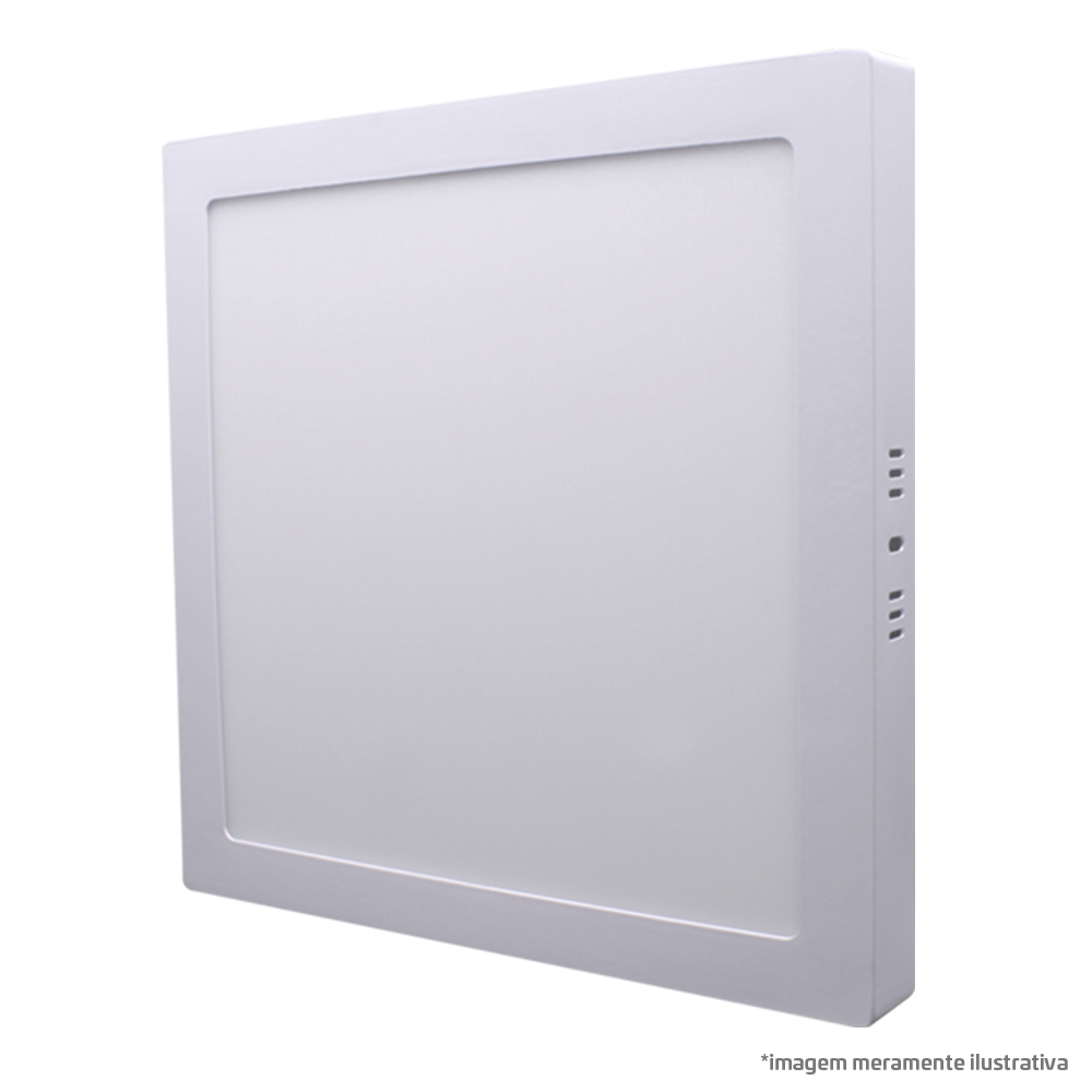 Painel LED Quadrado 12W Bivolt 6.000K Sobrepor – LD31256