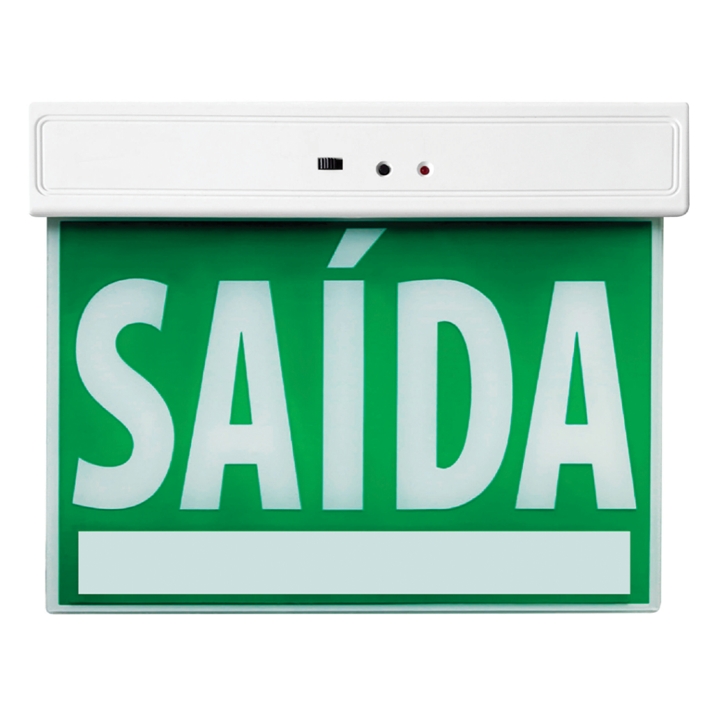 Iluminação de Emergência Placa de Saída – IE00001